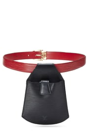 Louis Vuitton Black & Red Two-Tone Epi Tilsitt