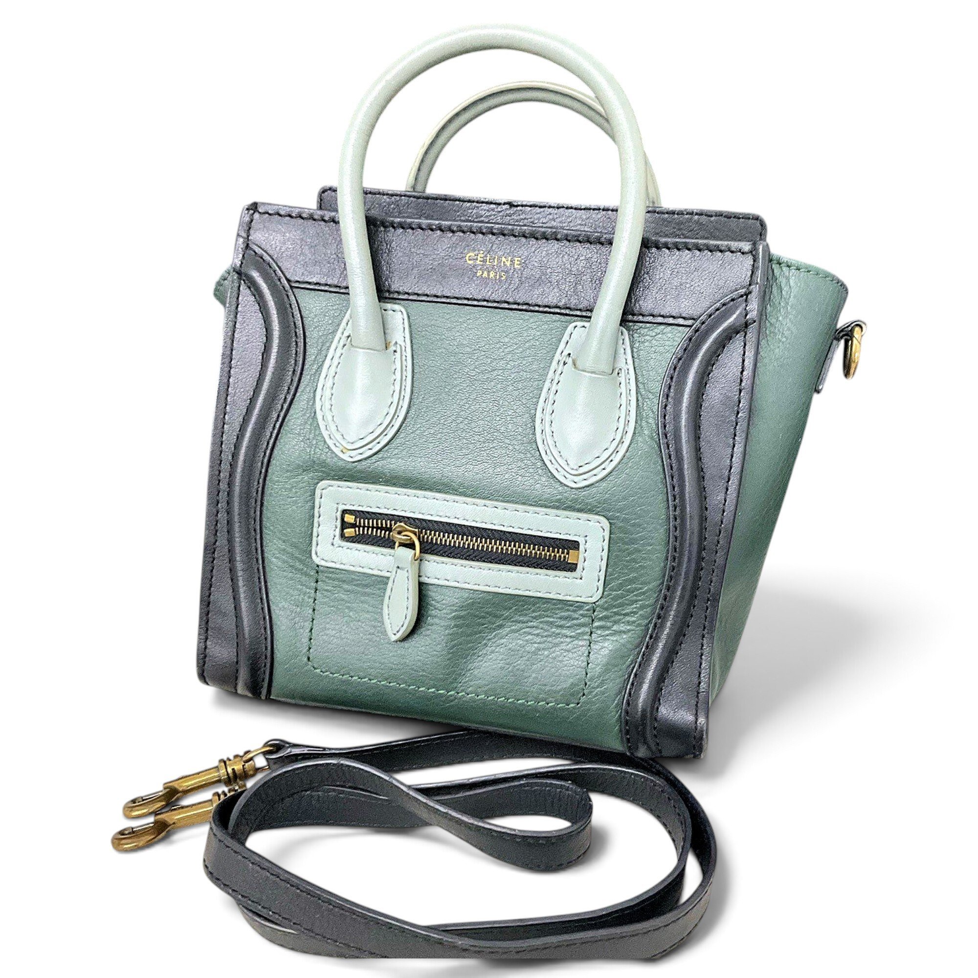 Nano Luggage leather handbag