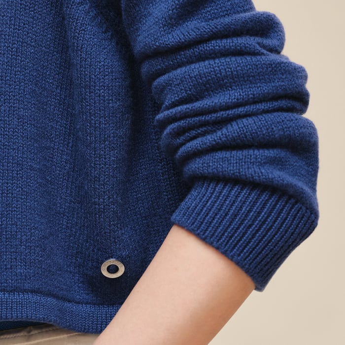 Bleu Outremer Short Shirt Cardigan