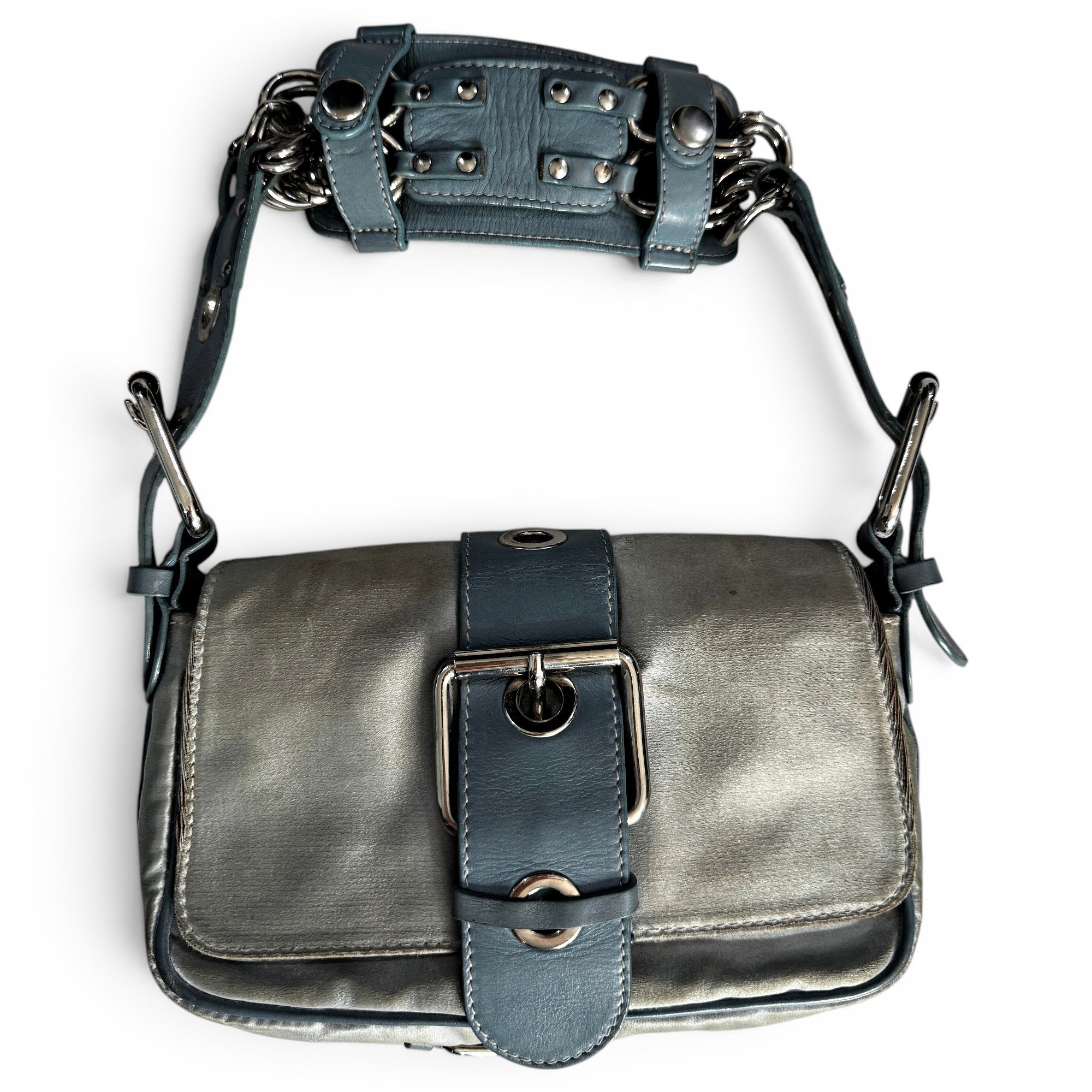 Camera Chain velvet handbag