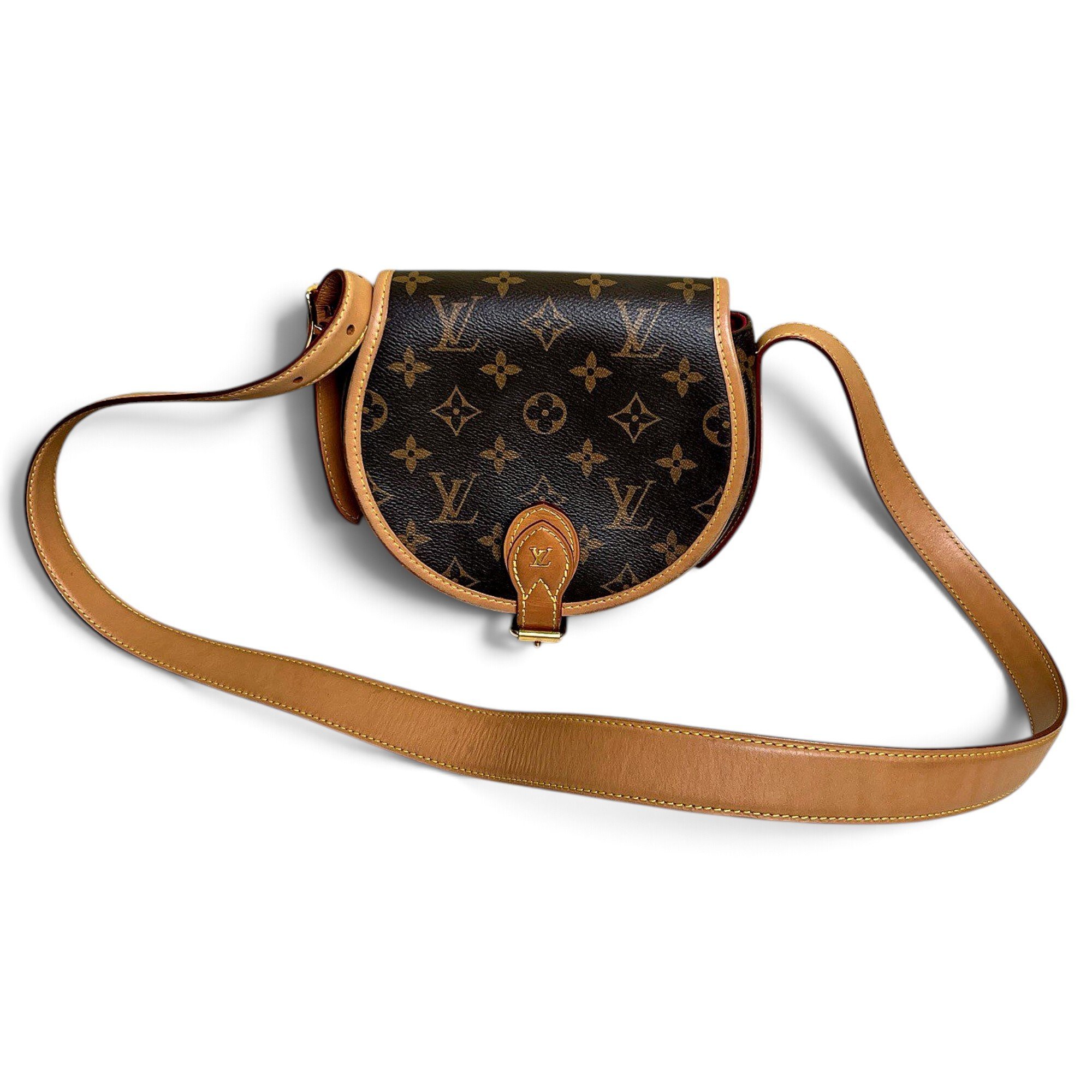Tambourin leather crossbody bag