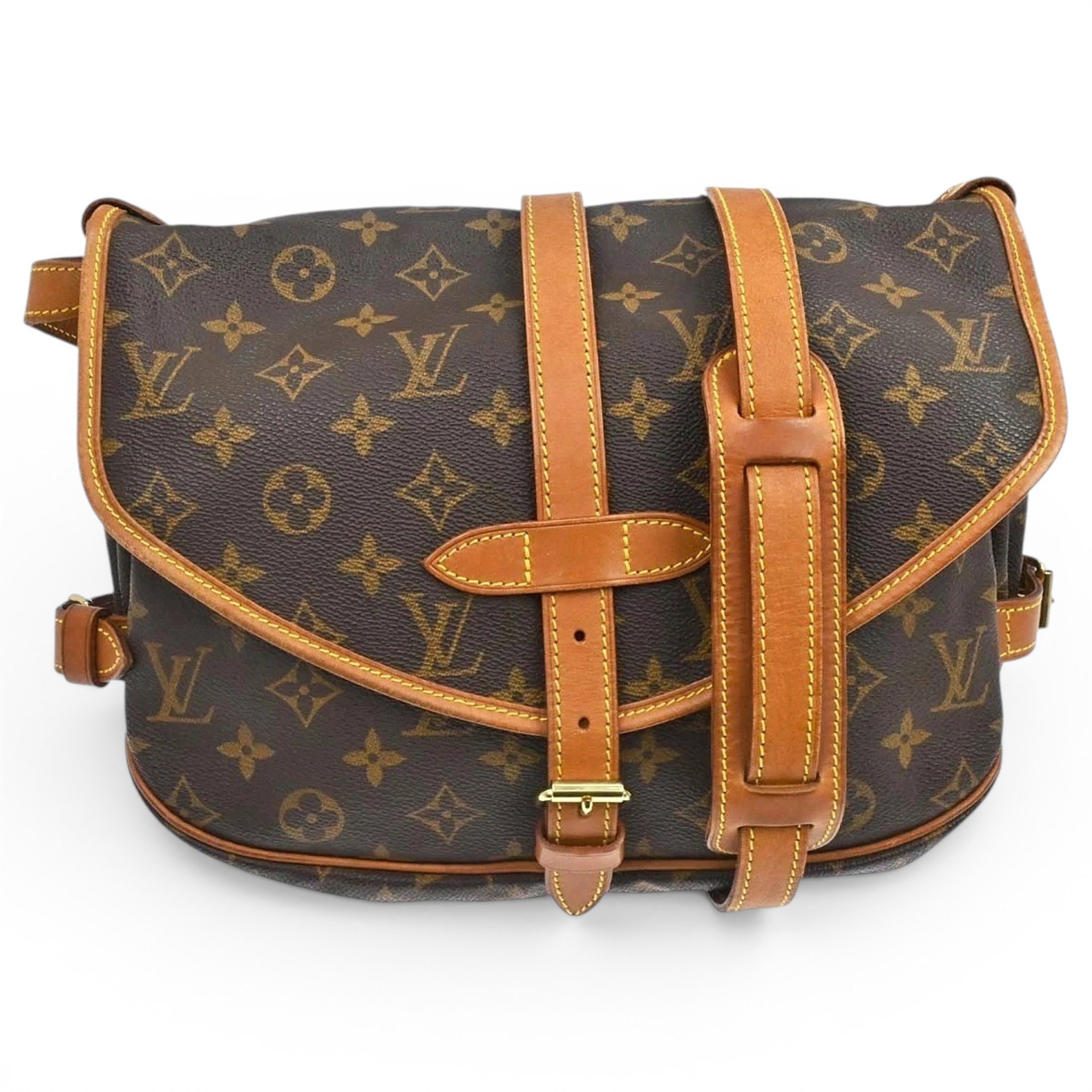 Louis Vuitton Saumur cloth handbag