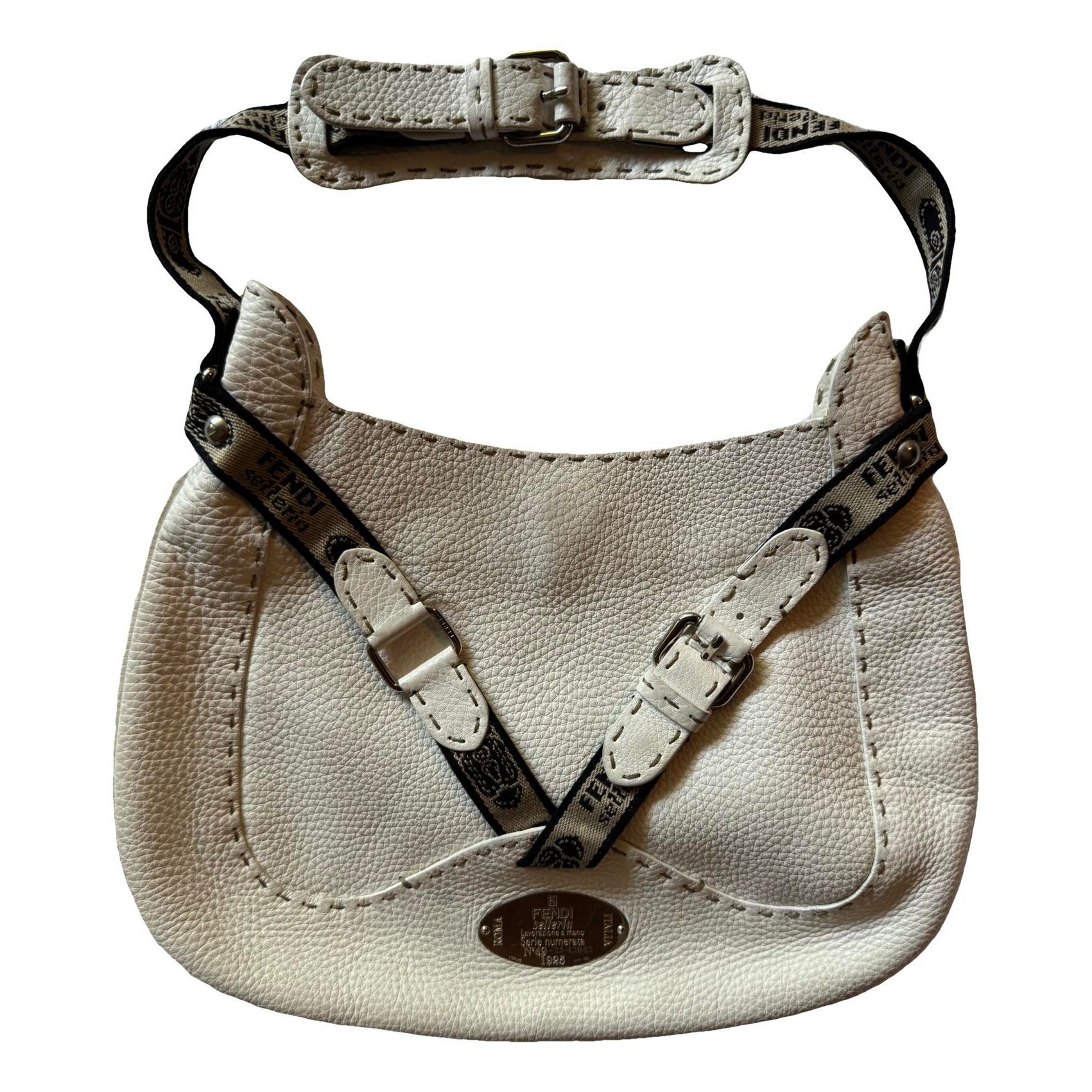 Croissant Vintage leather handbag