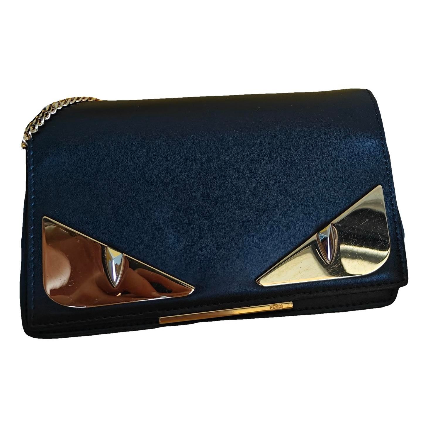 Wallet On Chain leather crossbody bag