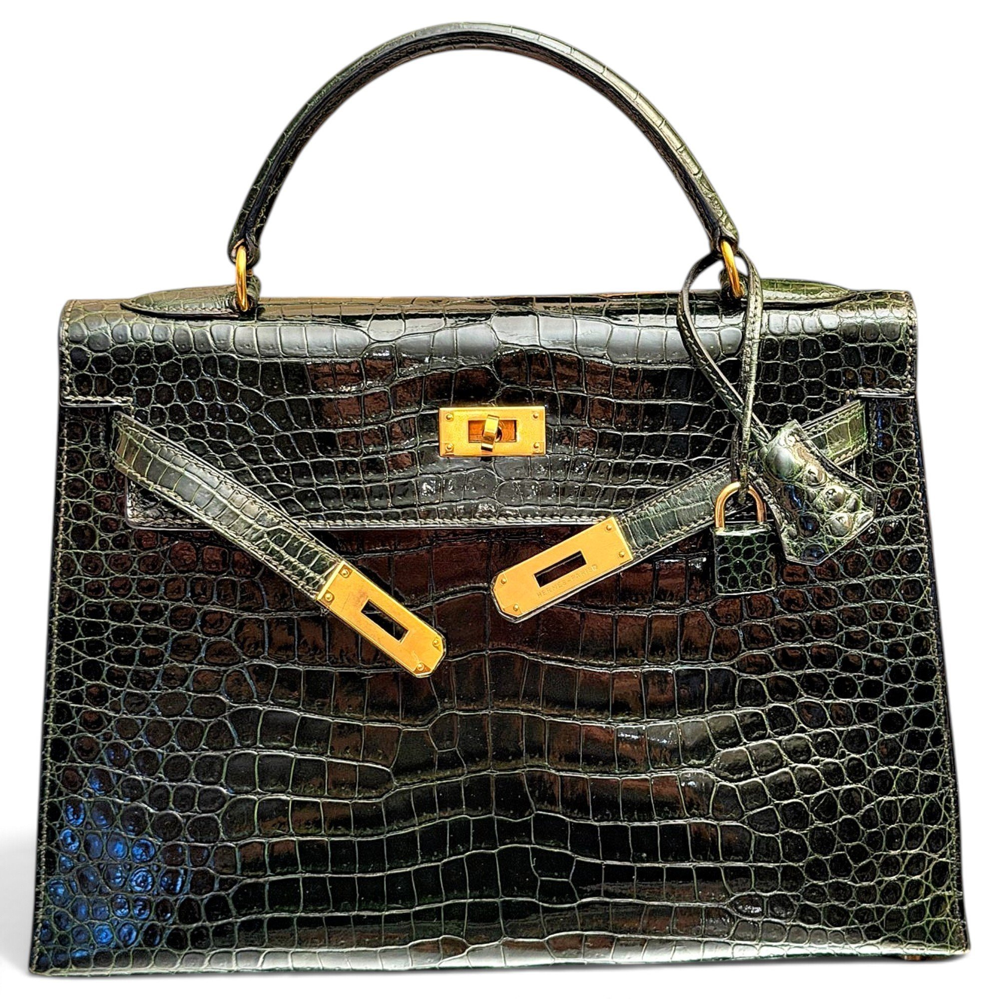 Kelly 32 crocodile handbag