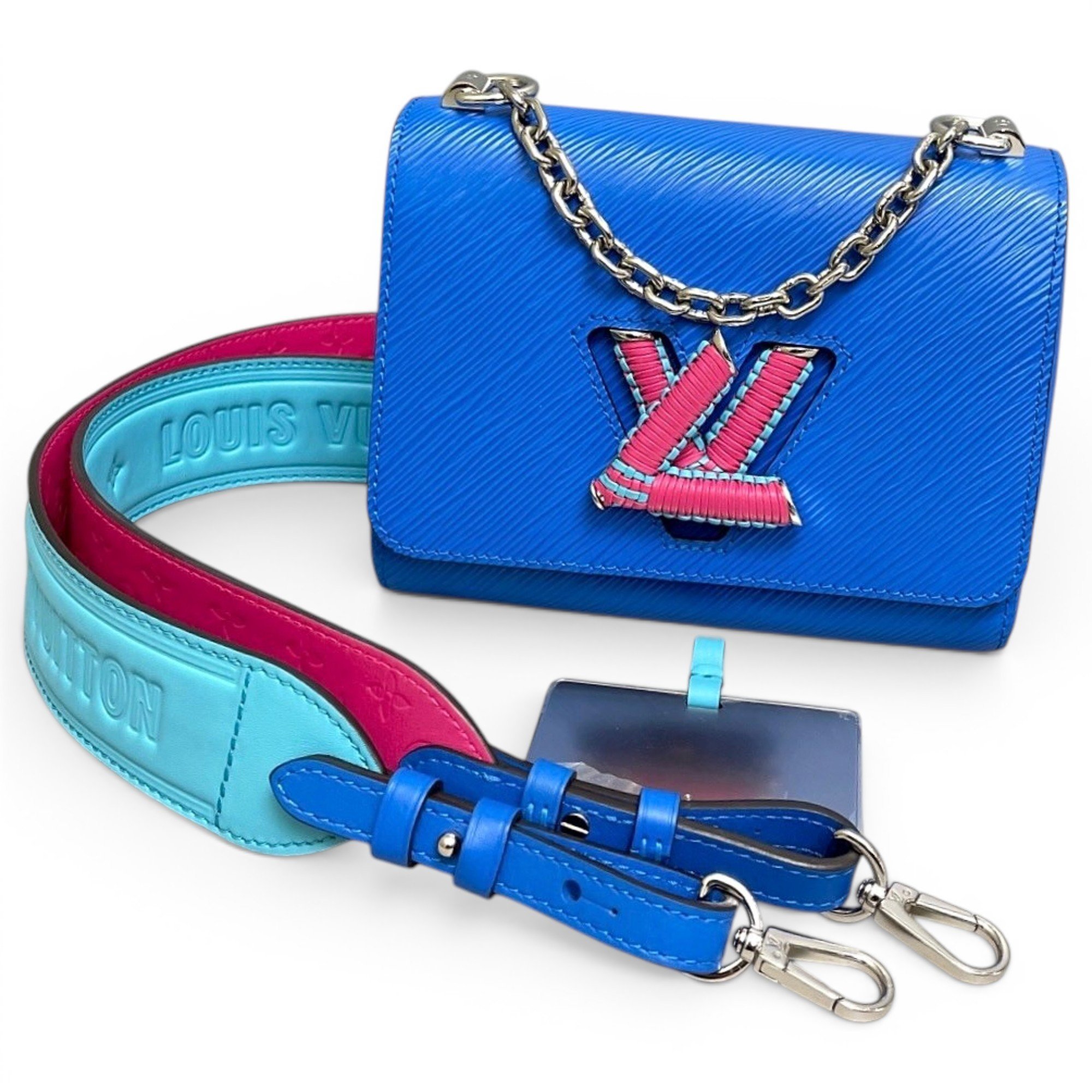 Twist leather handbag