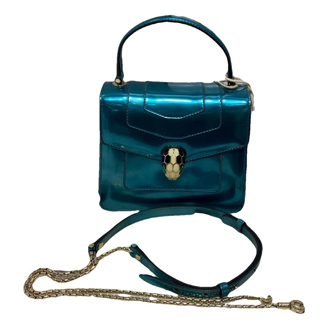 Serpenti leather handbag