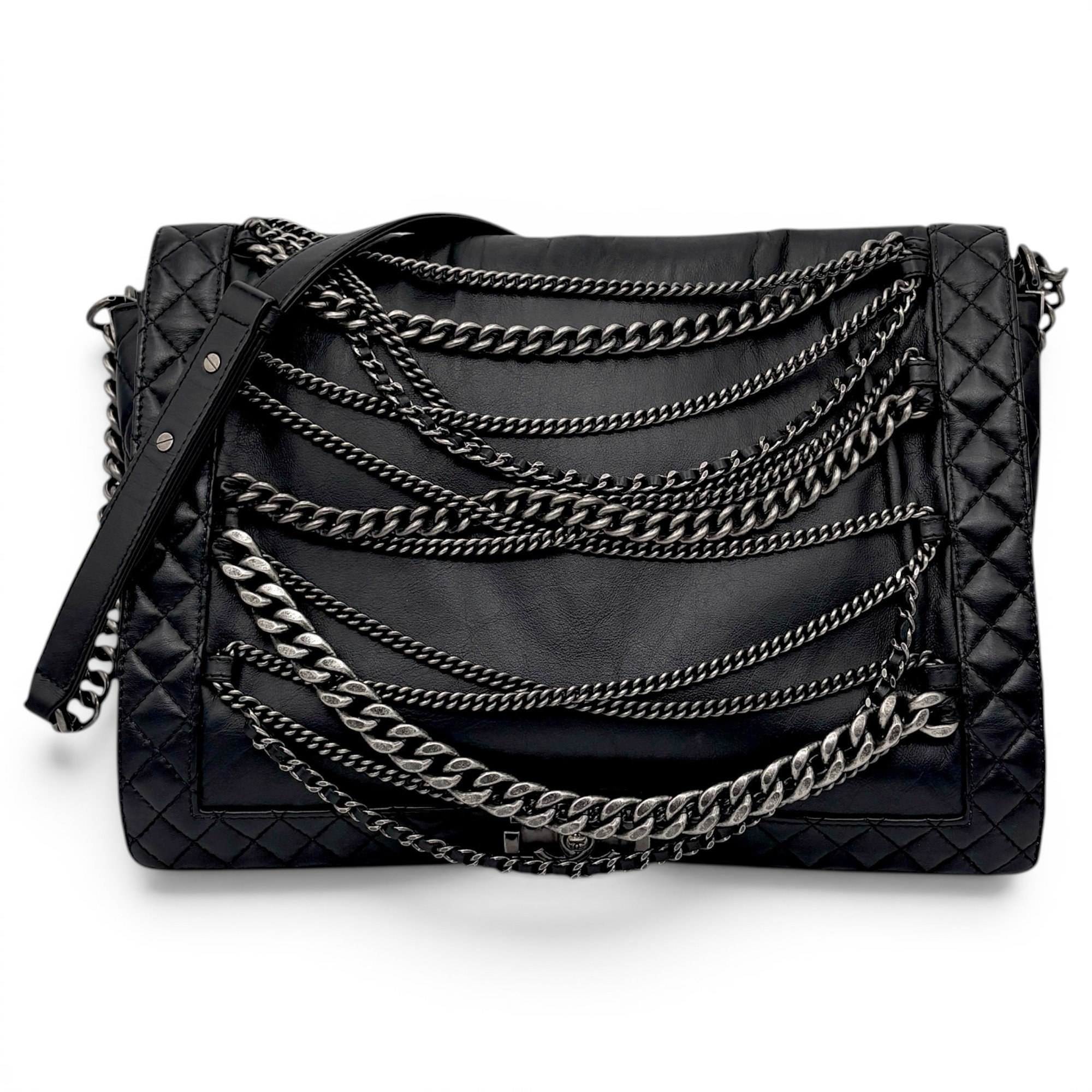 Boy pony-style calfskin handbag