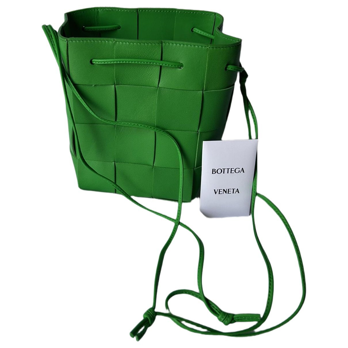 Cassette Bucket leather crossbody bag