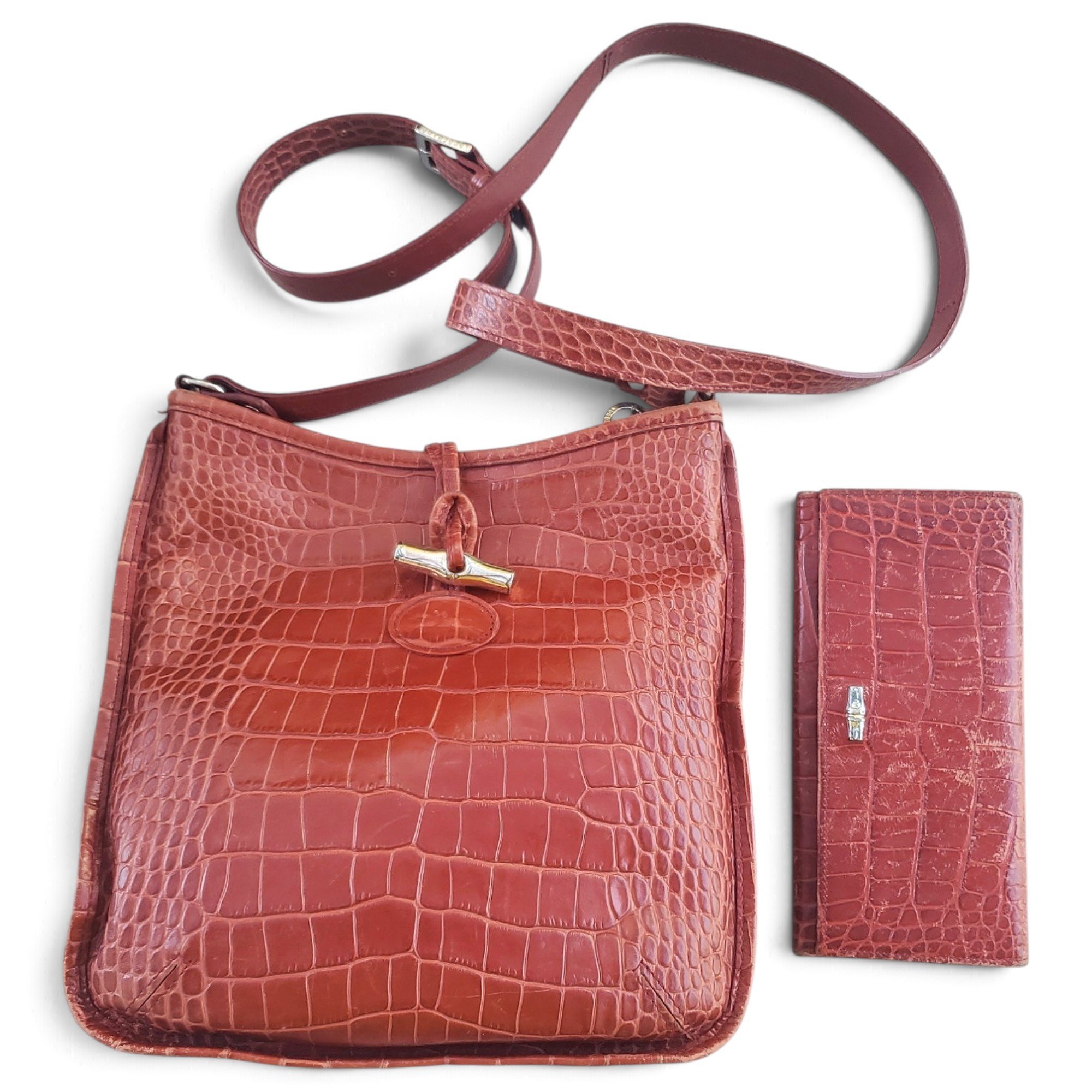 Roseau leather crossbody bag