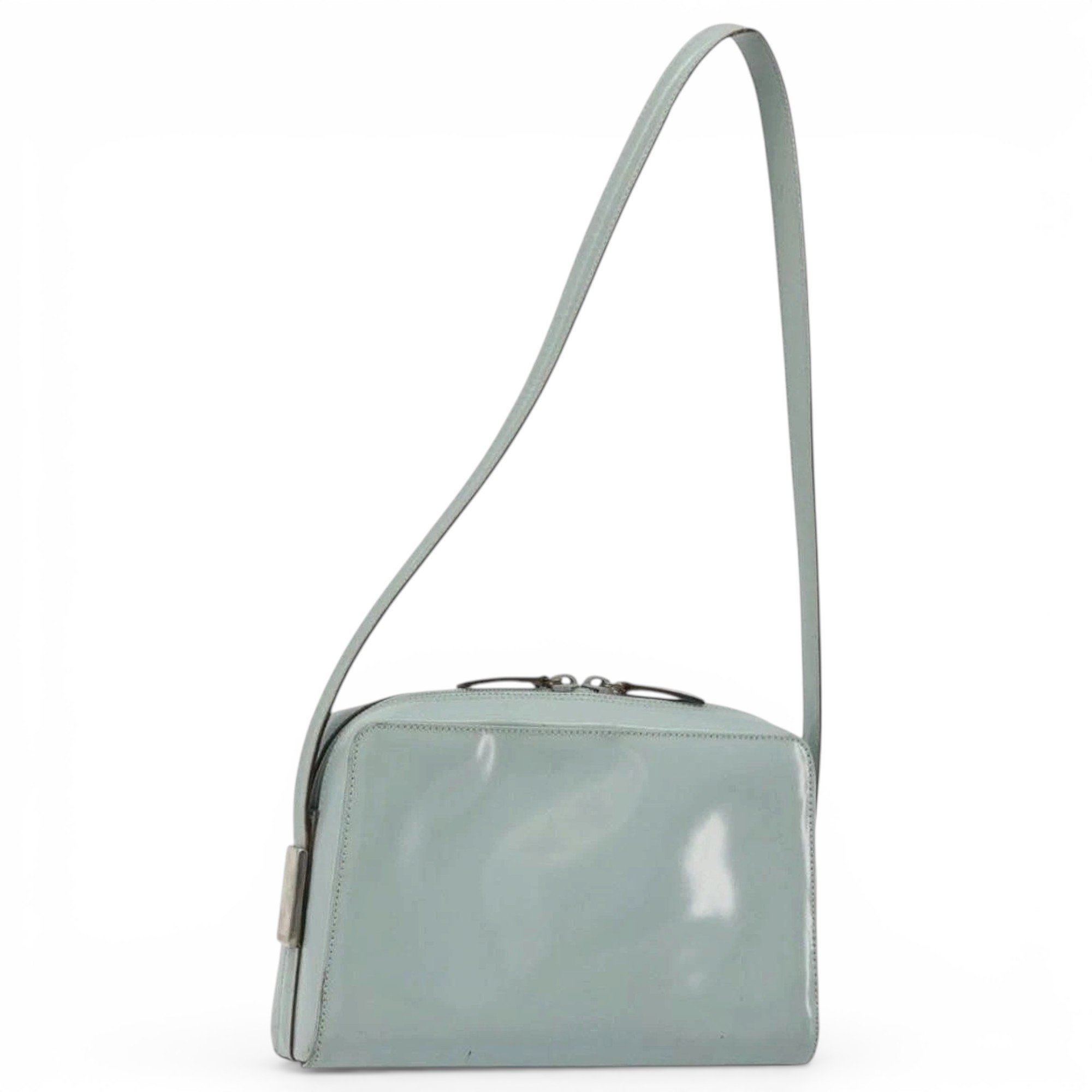 Patent leather handbag