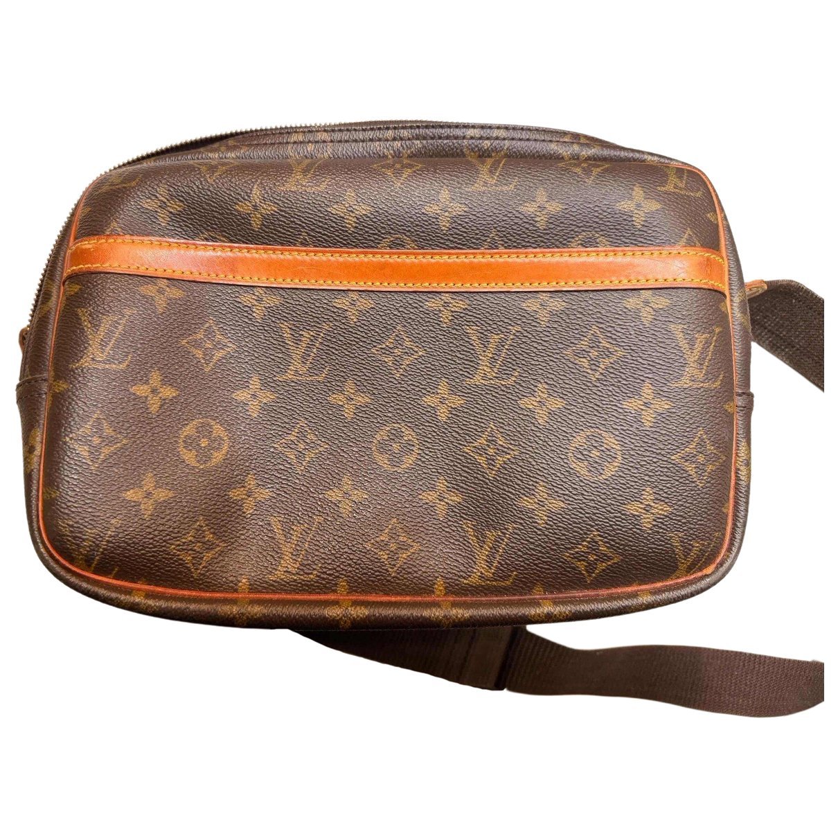 Leather clutch bag