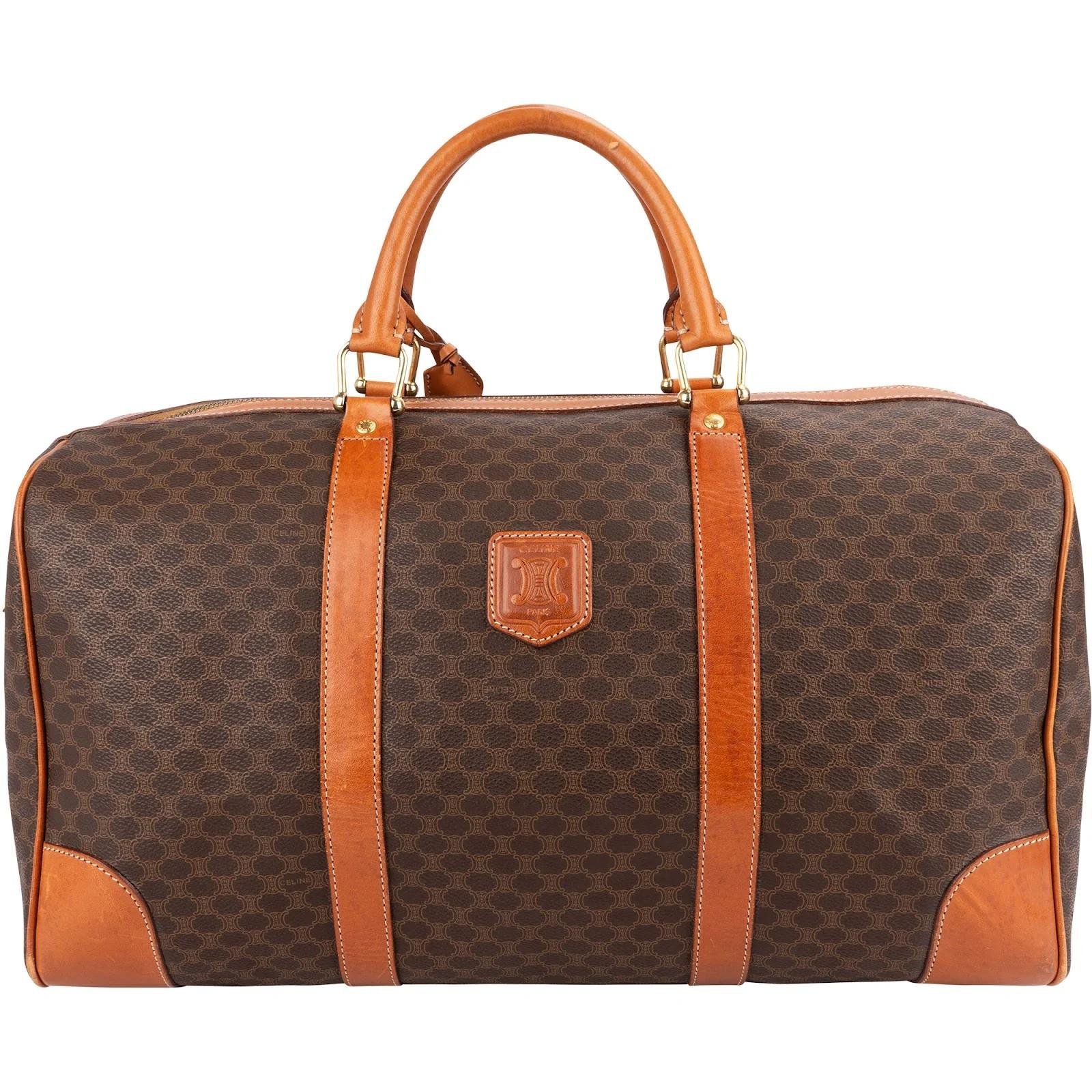 Leather travel bag