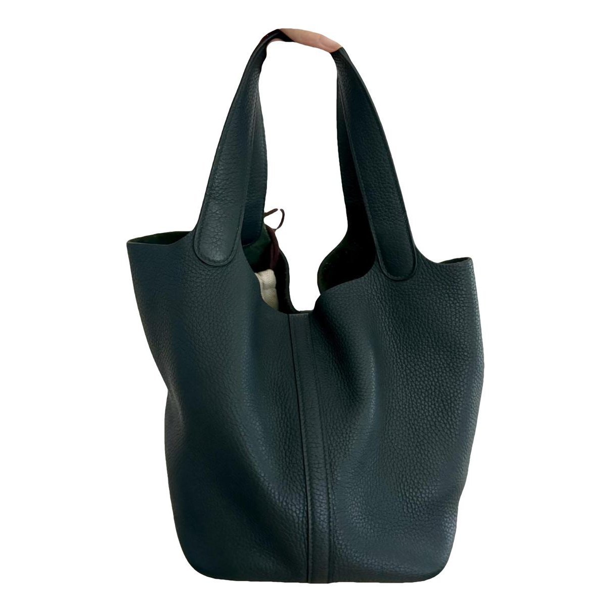 Picotin leather tote