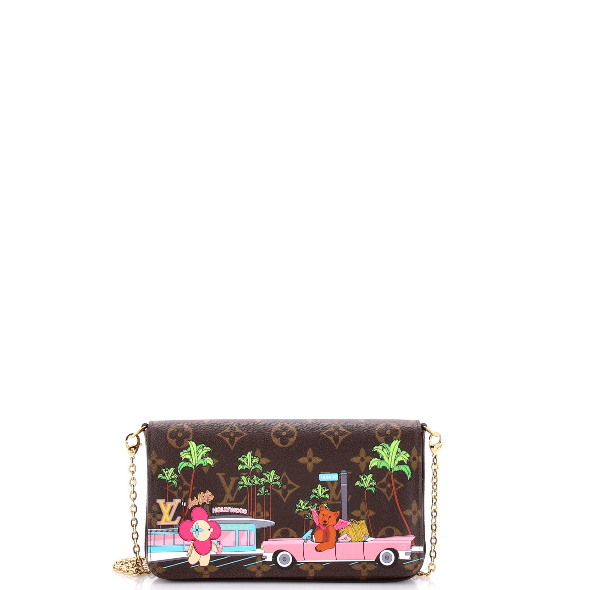 Felicie Pochette Limited Edition Vivienne Xmas Monogram Canvas