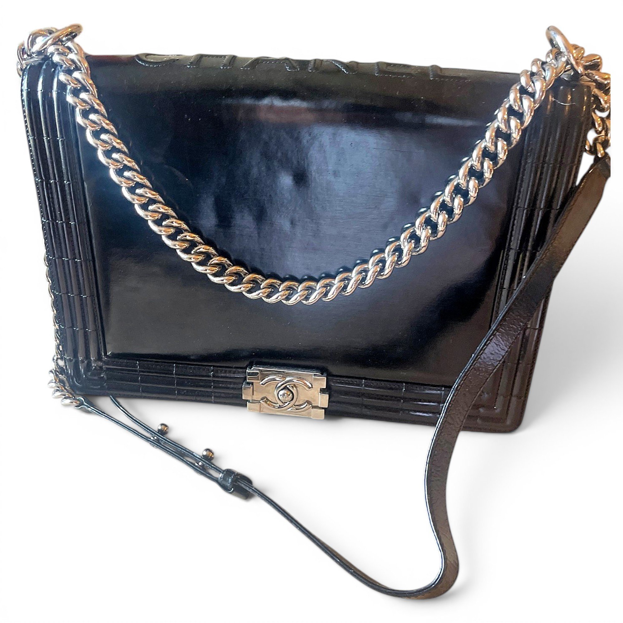 Boy leather crossbody bag