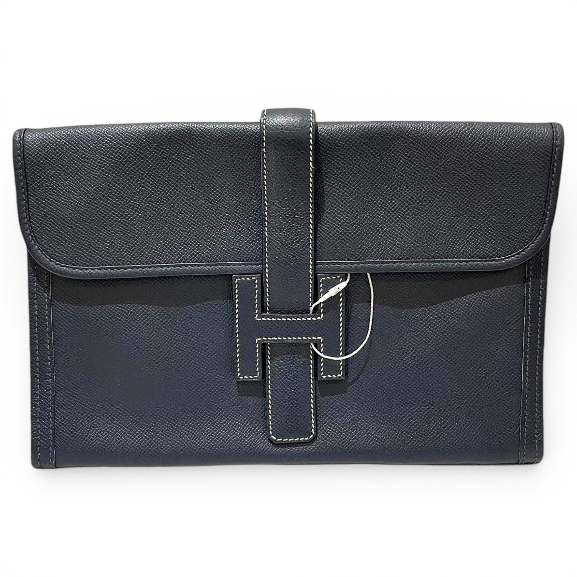 Jige leather clutch bag