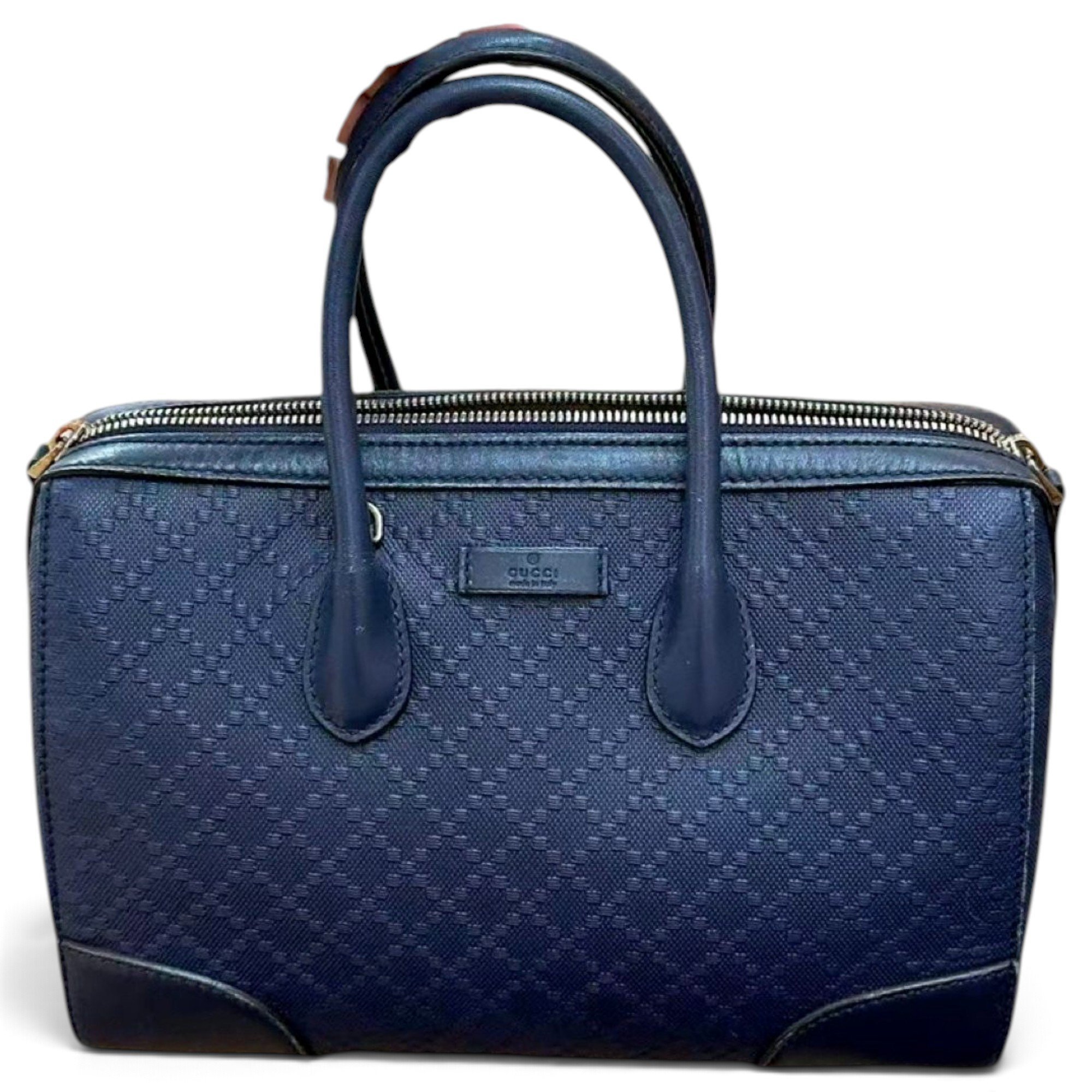 Boston leather bowling bag