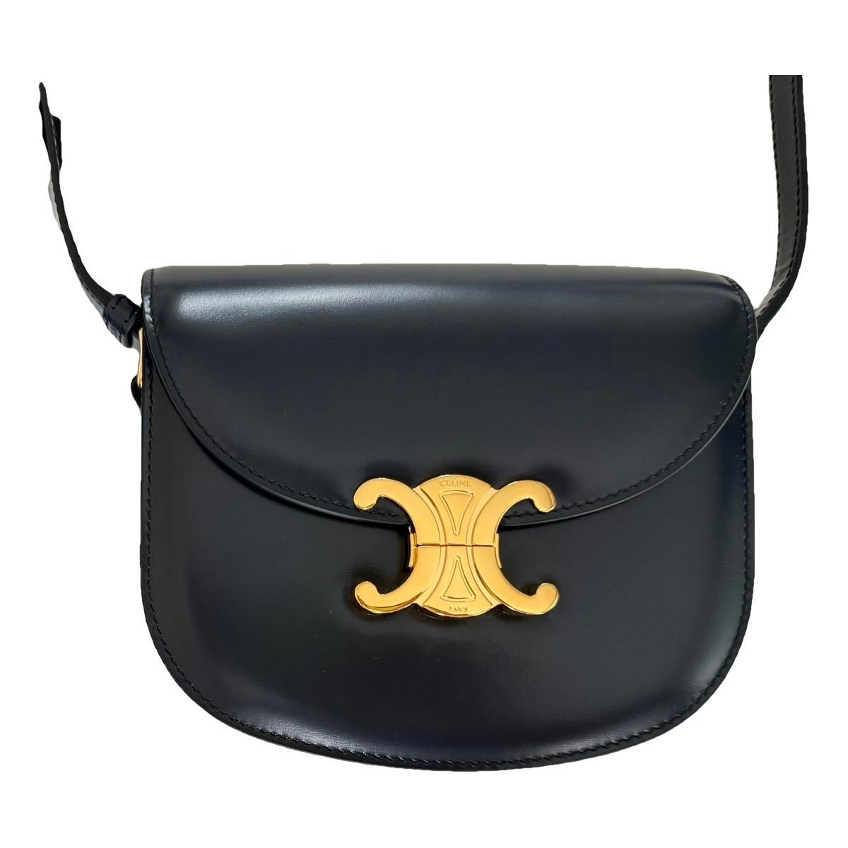 Leather clutch bag
