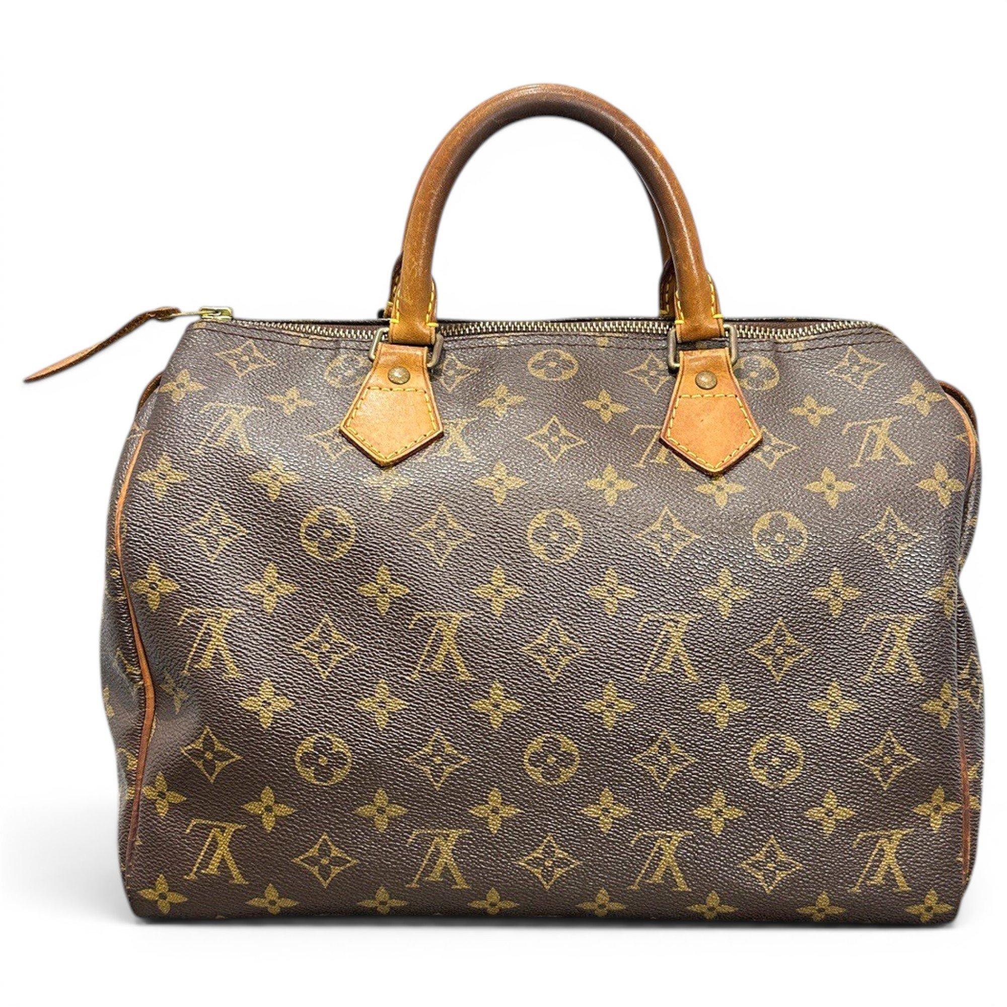 Speedy leather handbag