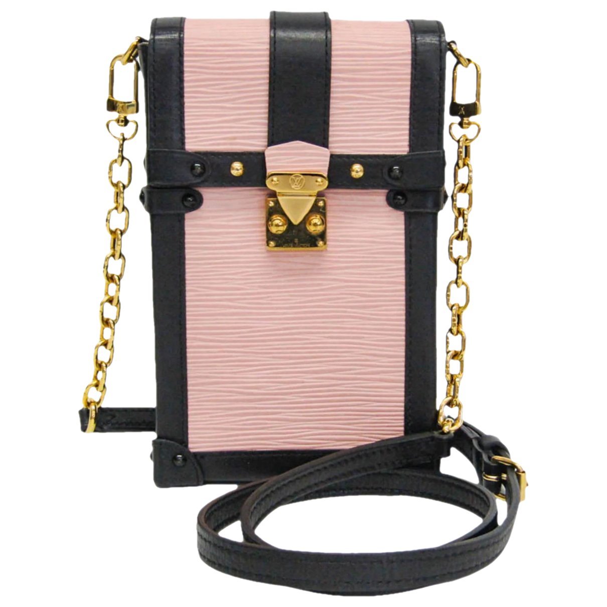 Pochette Trunk leather clutch bag