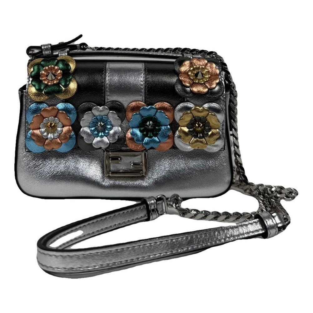 Baguette Chain Midi leather crossbody bag