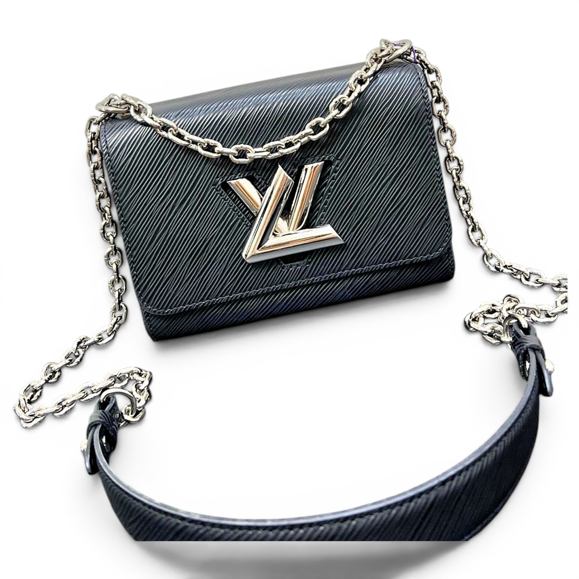 Twist leather handbag