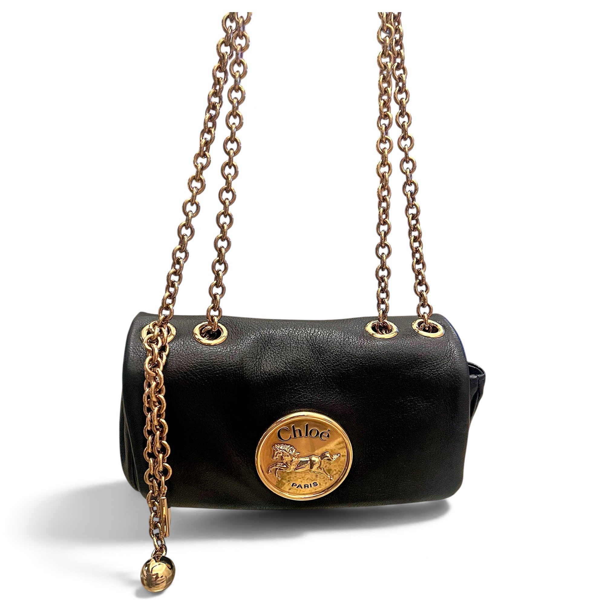 Horse Medal leather crossbody bag