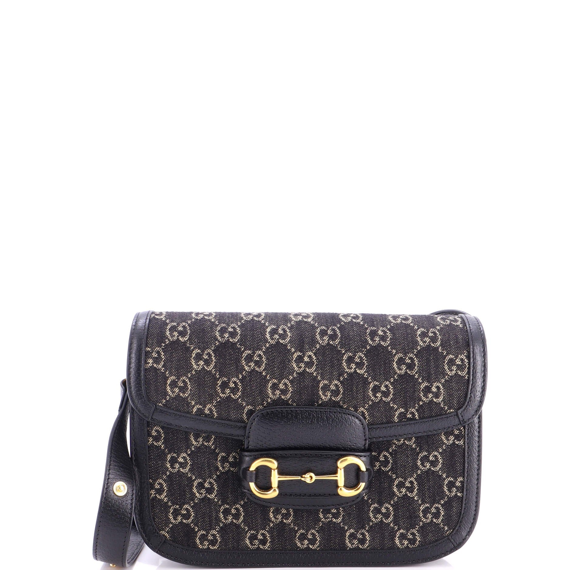 Horsebit 1955 Shoulder Bag GG Denim Small