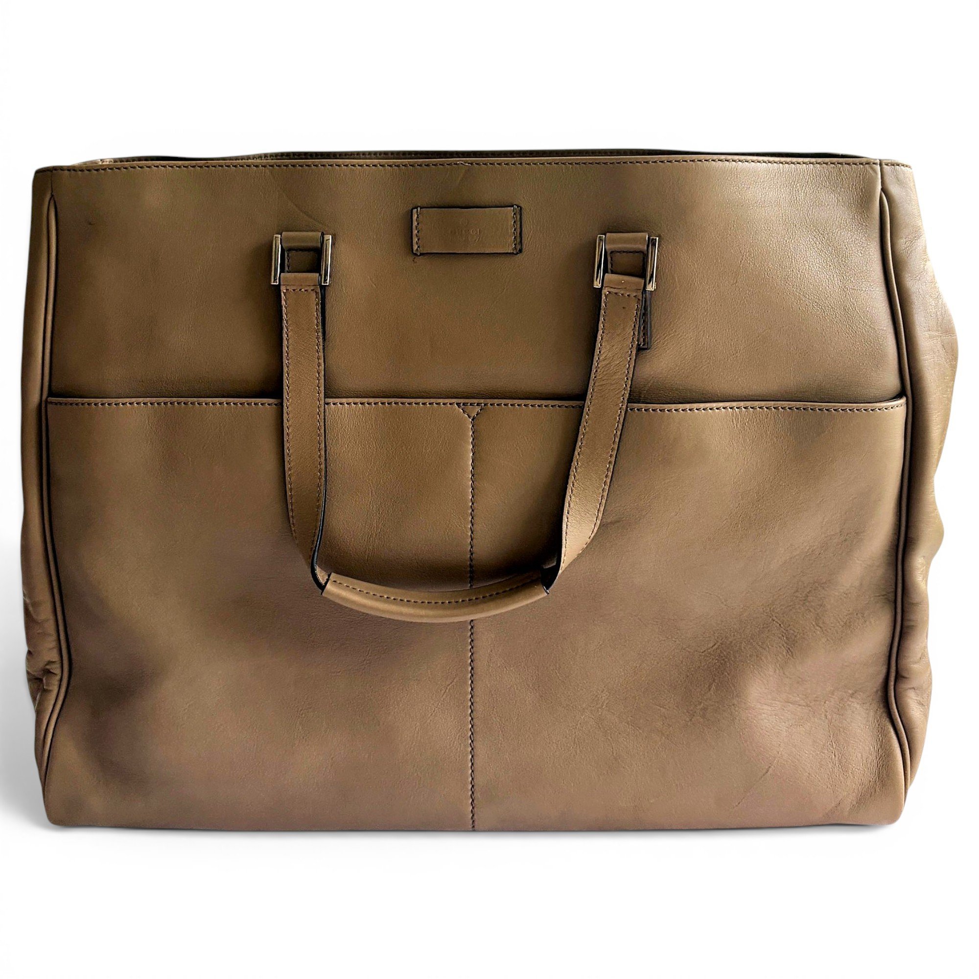 Leather tote