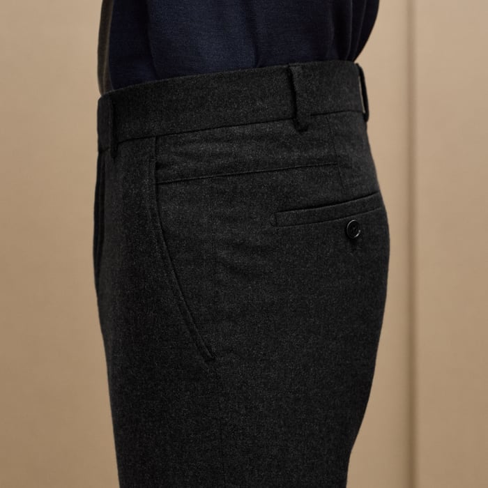 Anthracite Saint Germain Fitted Pants