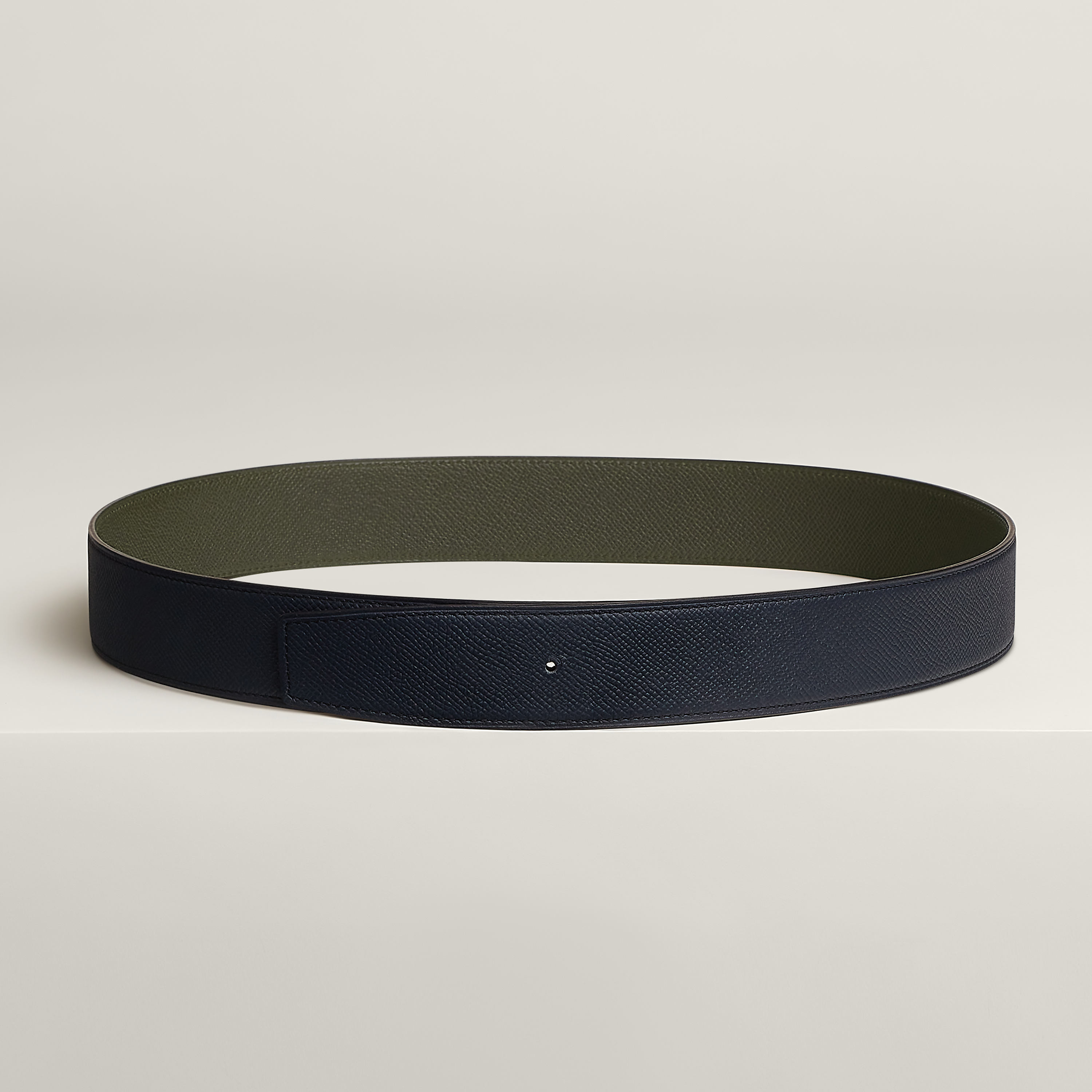 Reversible leather strap 38 mm