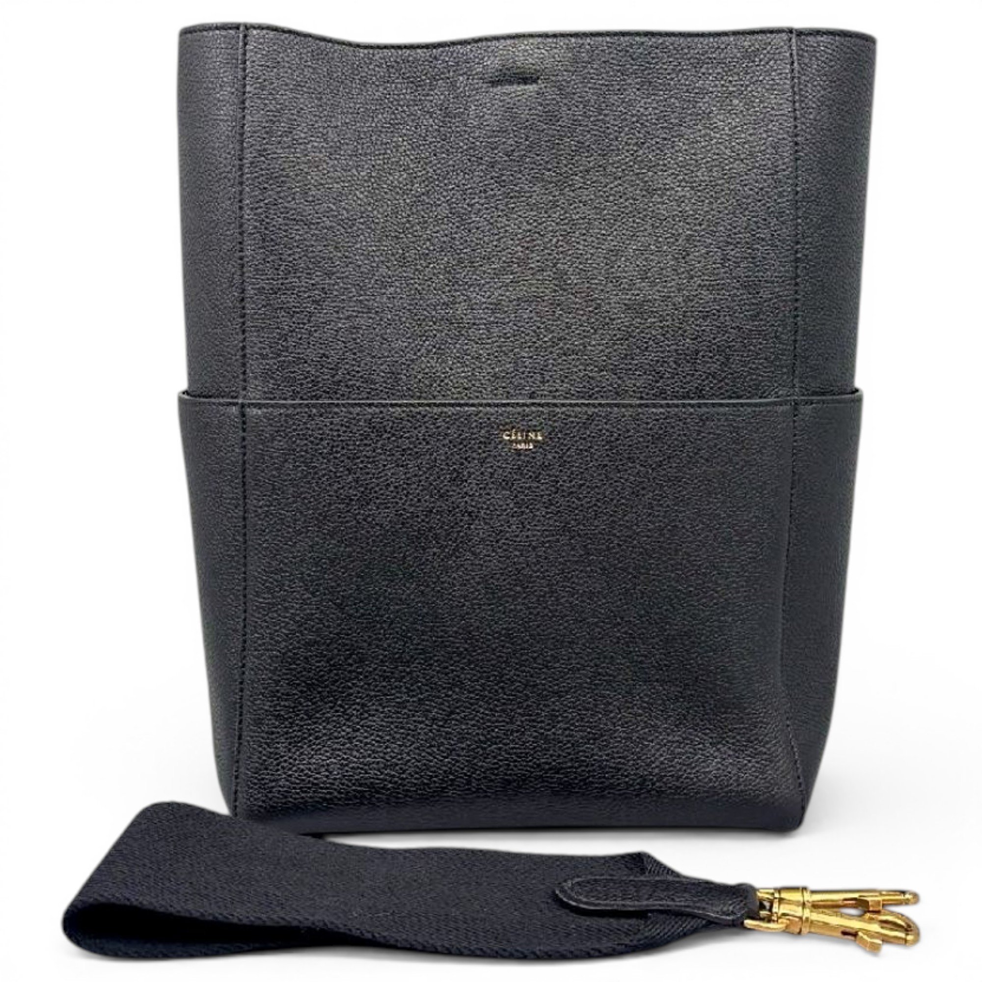 Seau Sangle leather tote