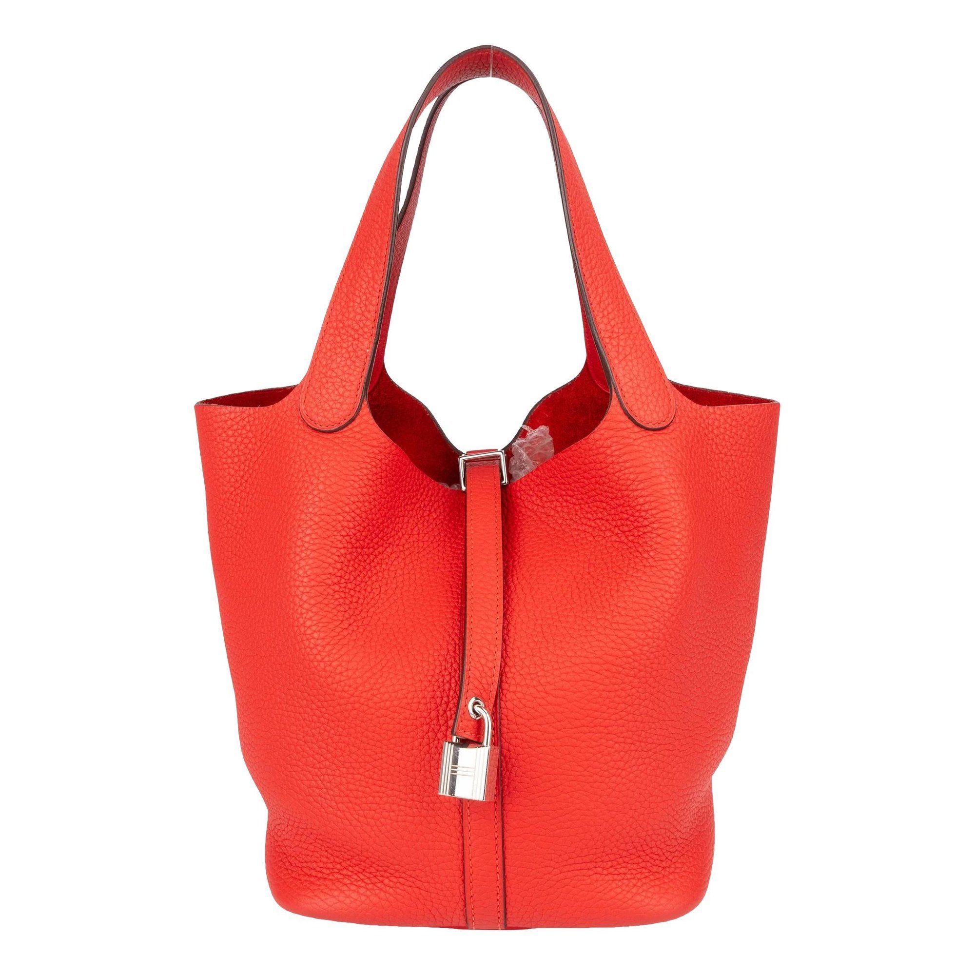 Picotin leather handbag