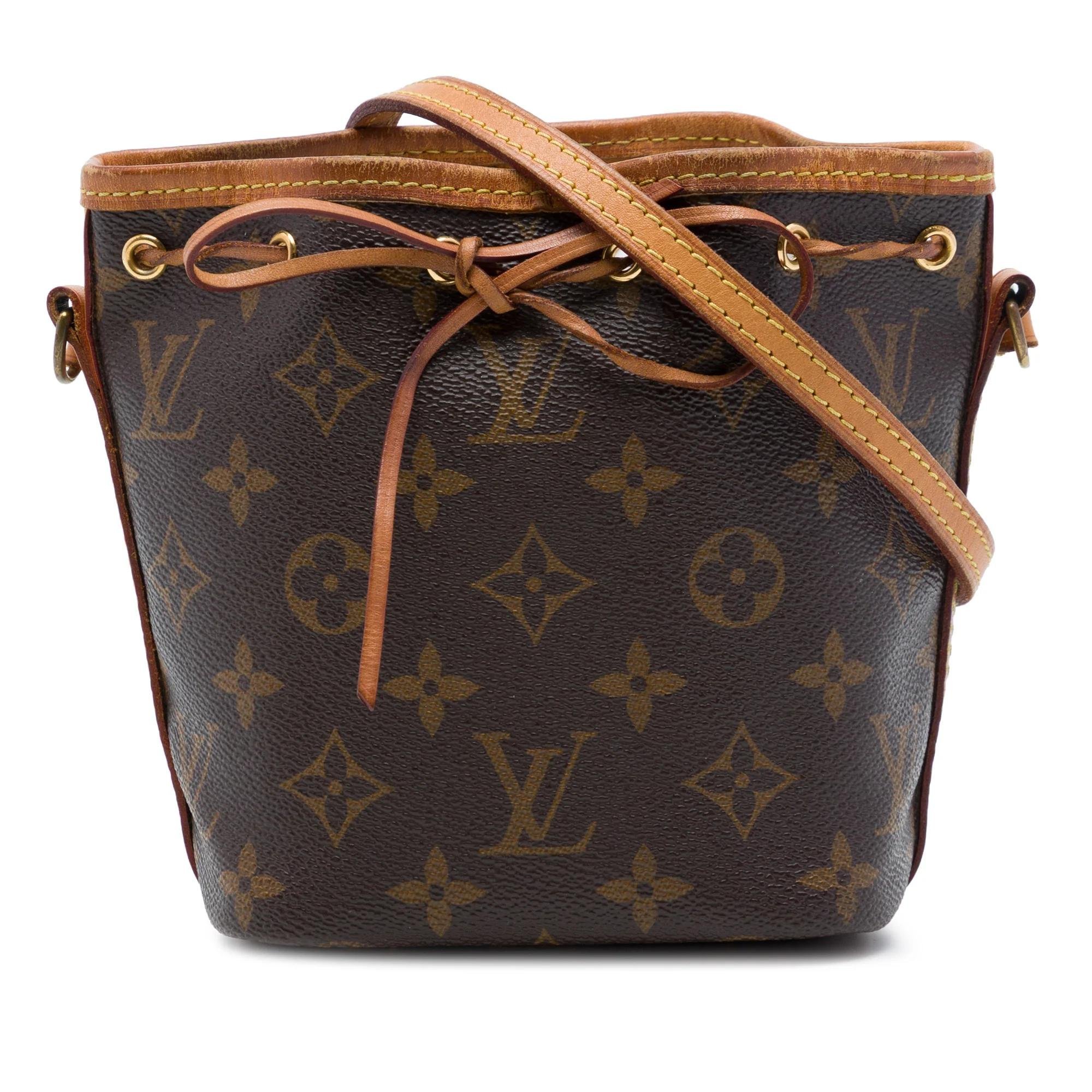 Nano Noé leather handbag