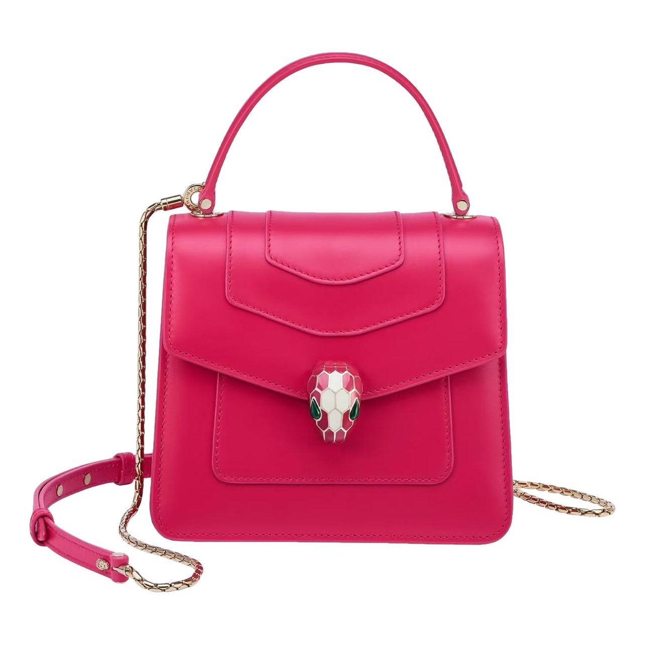 Serpenti leather handbag
