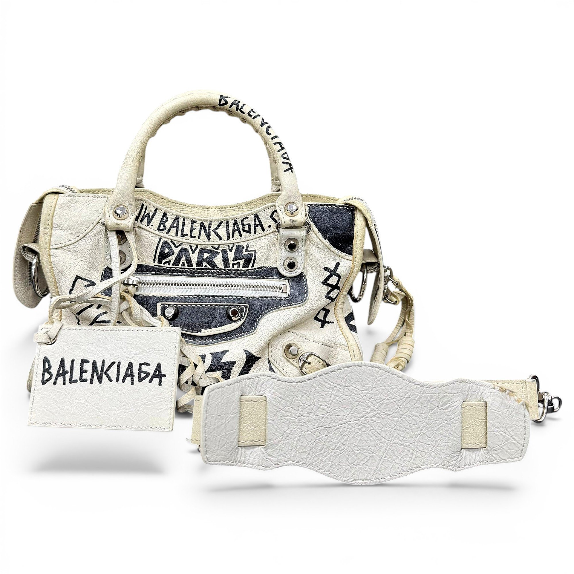 Classic Metalic leather handbag