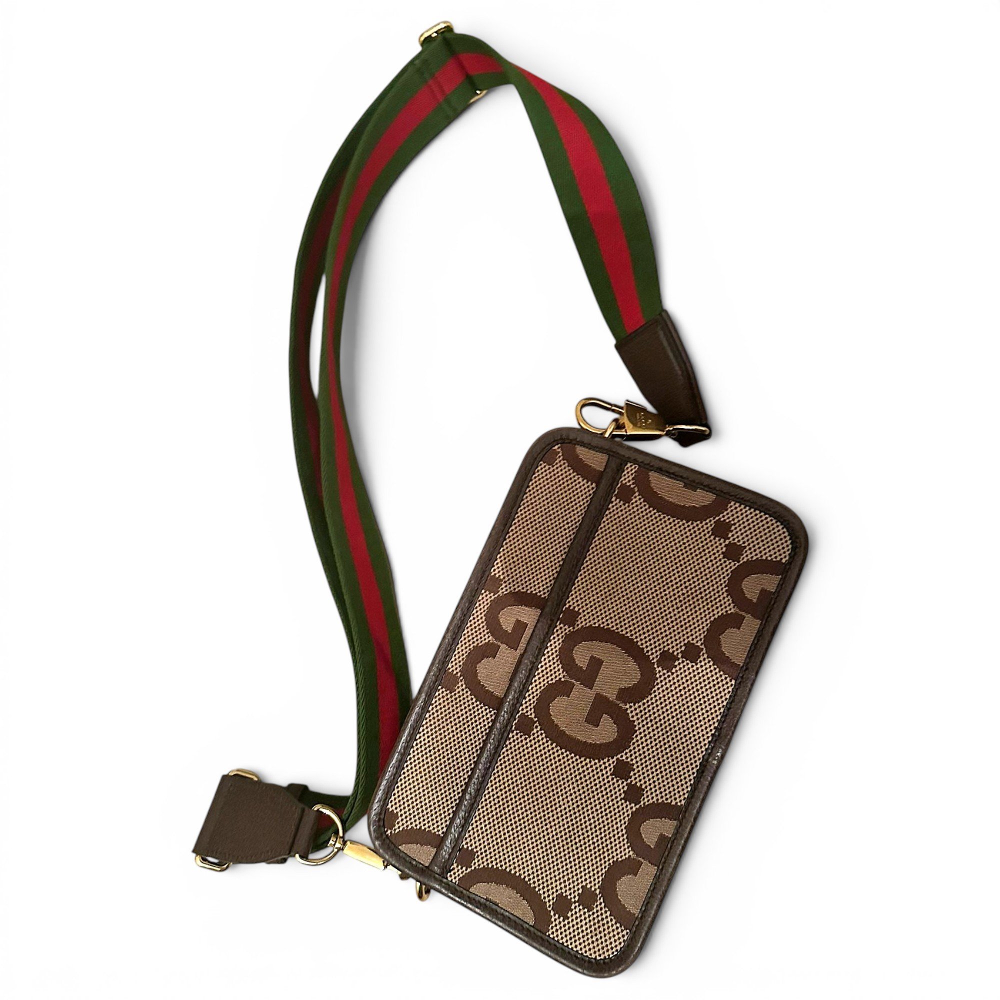Leather clutch bag