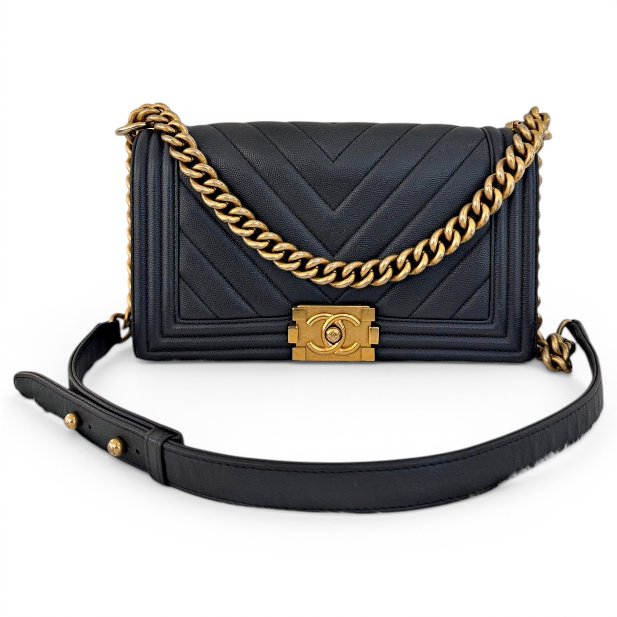 Boy leather crossbody bag