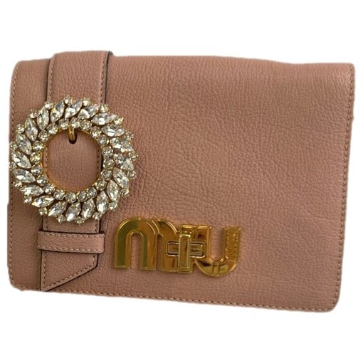 My Miu leather handbag