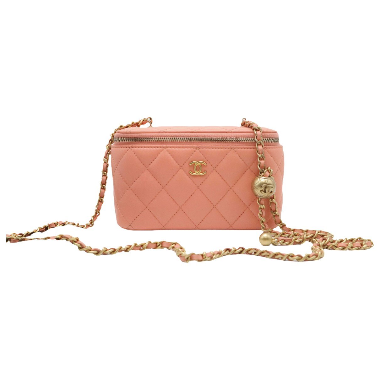 Vanity leather crossbody bag