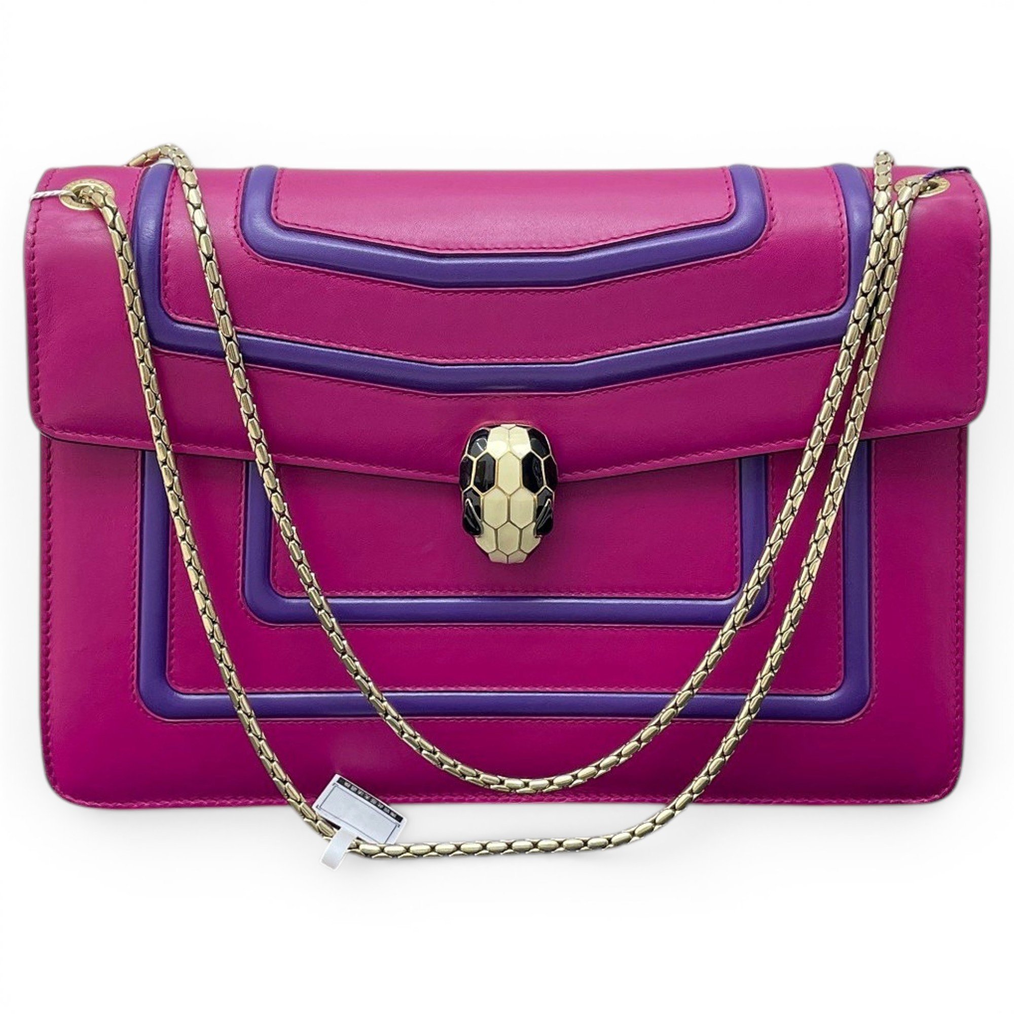 Serpenti leather handbag