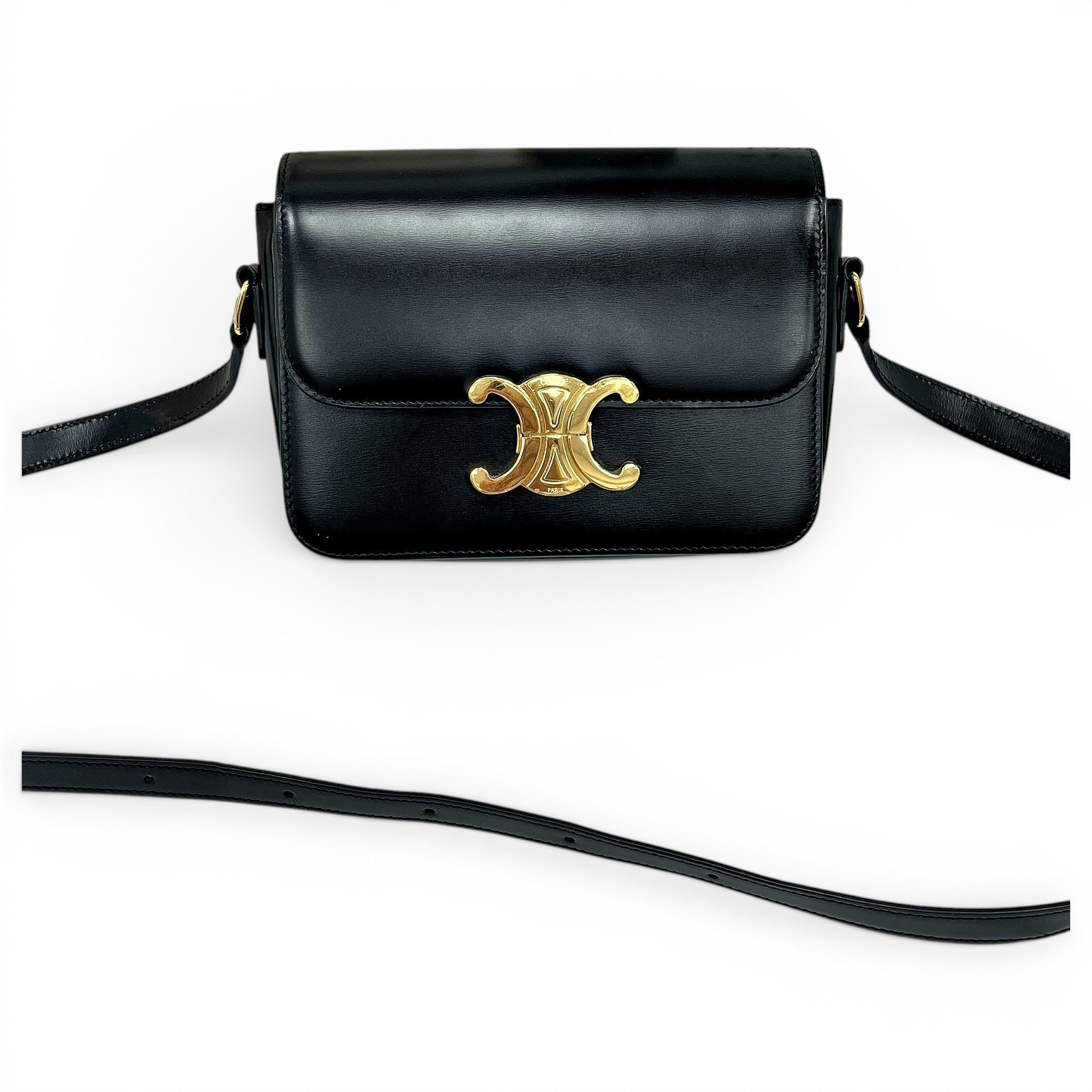 Triomphe leather handbag