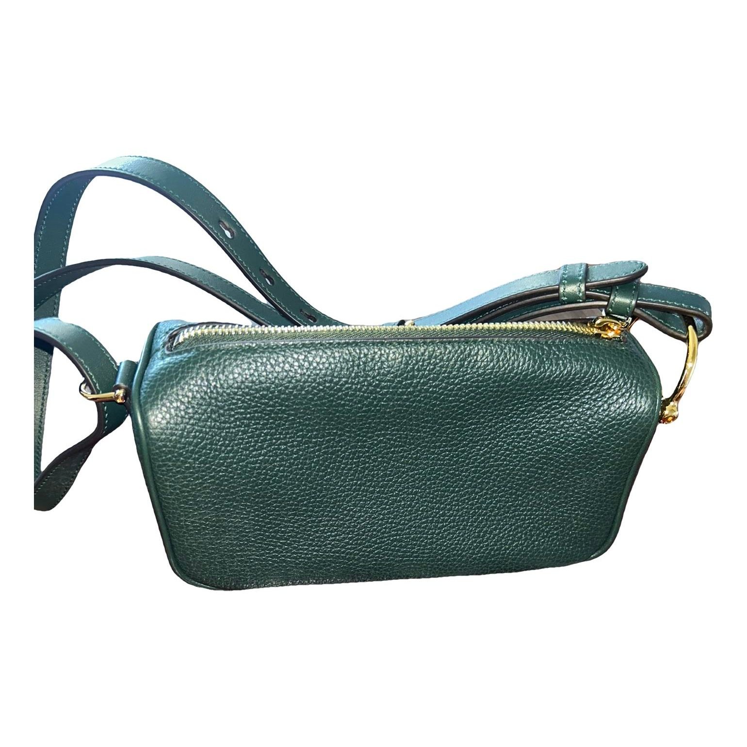 Half Horsebit leather handbag