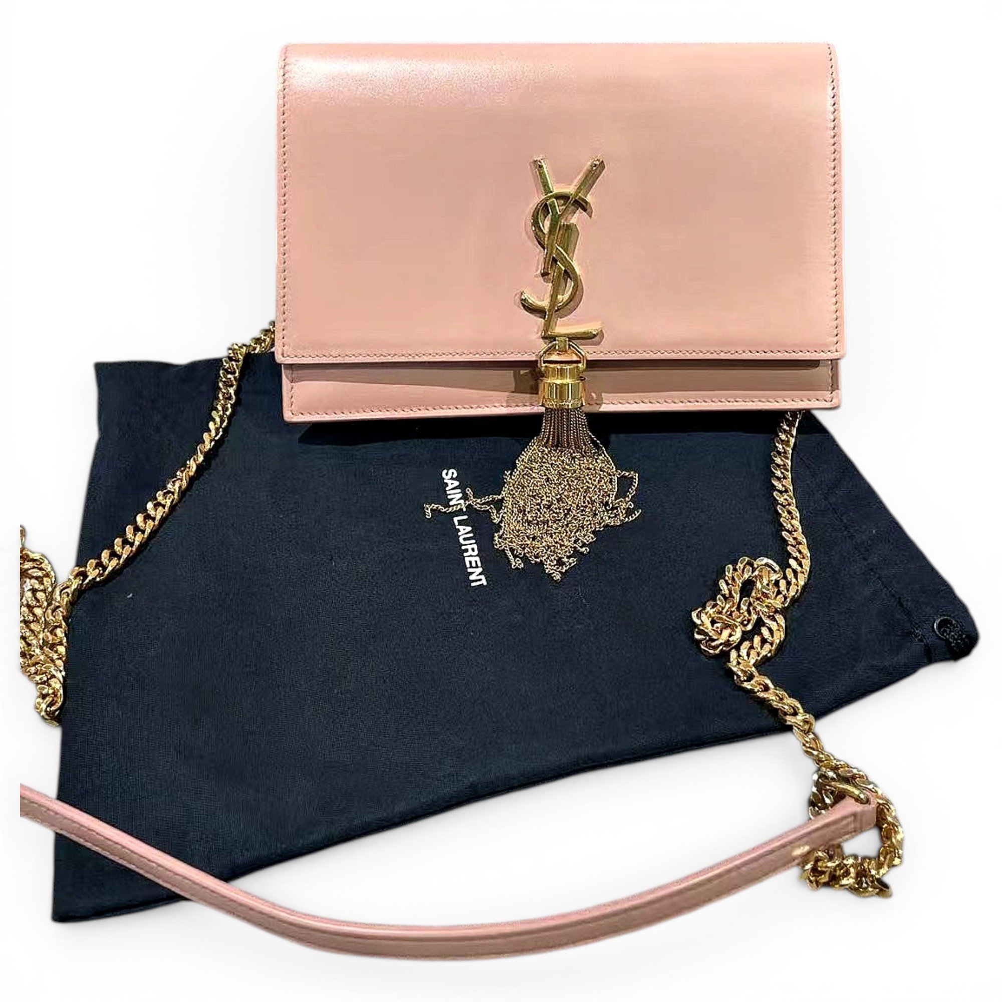 Pompom Kate leather handbag