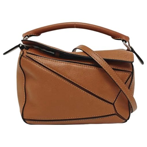 Puzzle leather mini bag