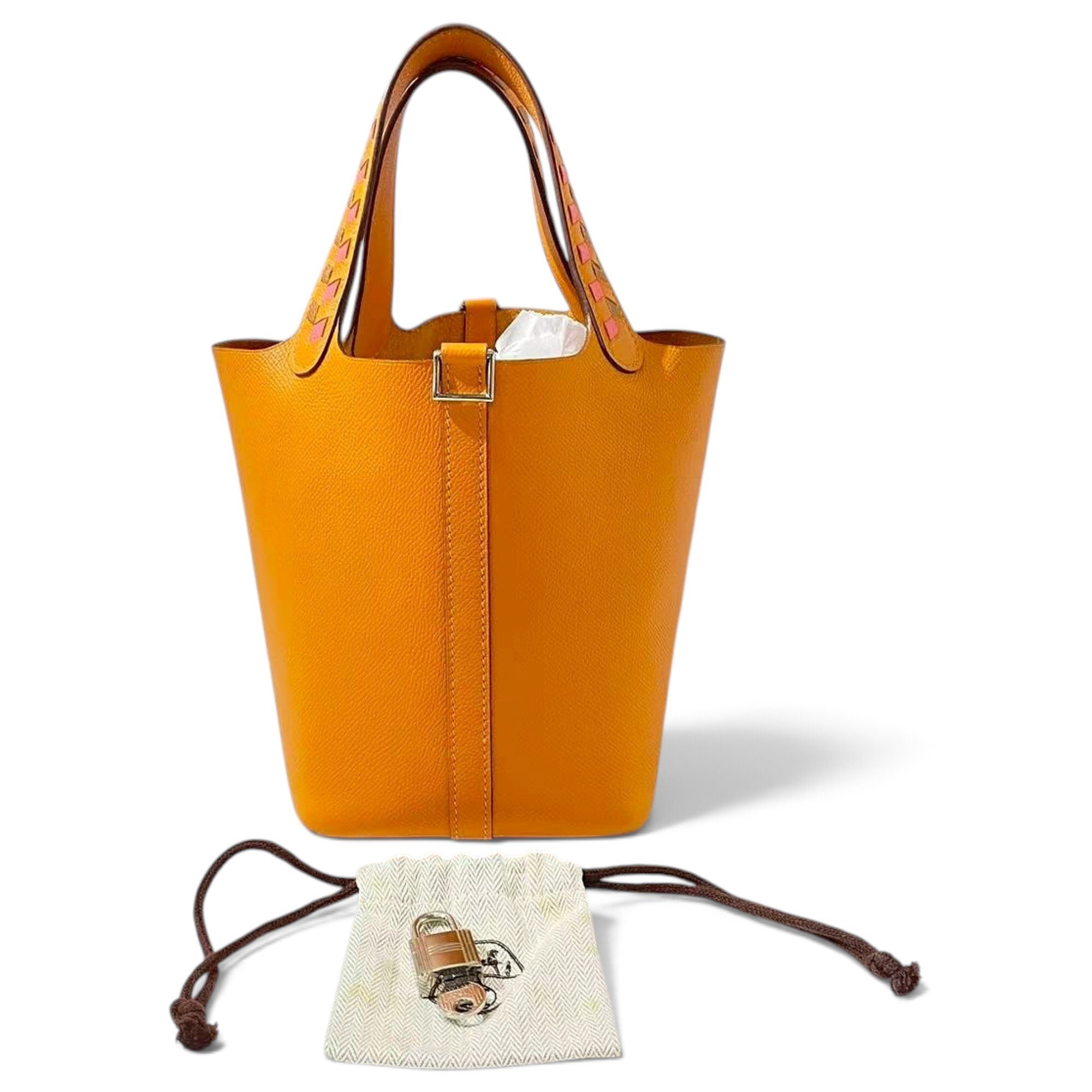 Picotin leather handbag