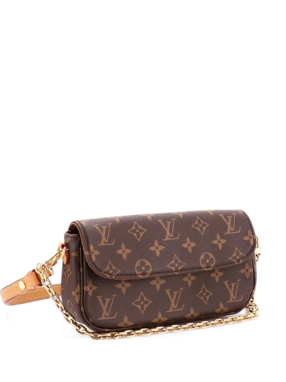 Ivy Wallet on Chain Monogram Canvas shoulder bag