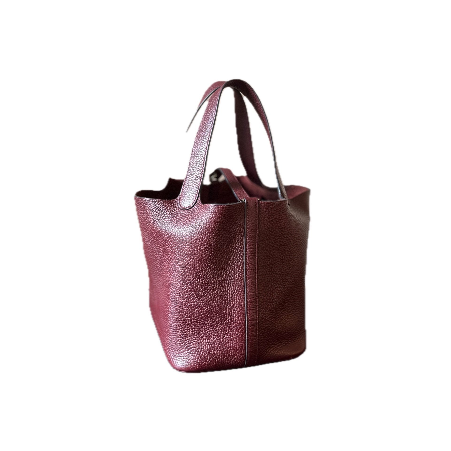 Picotin leather handbag