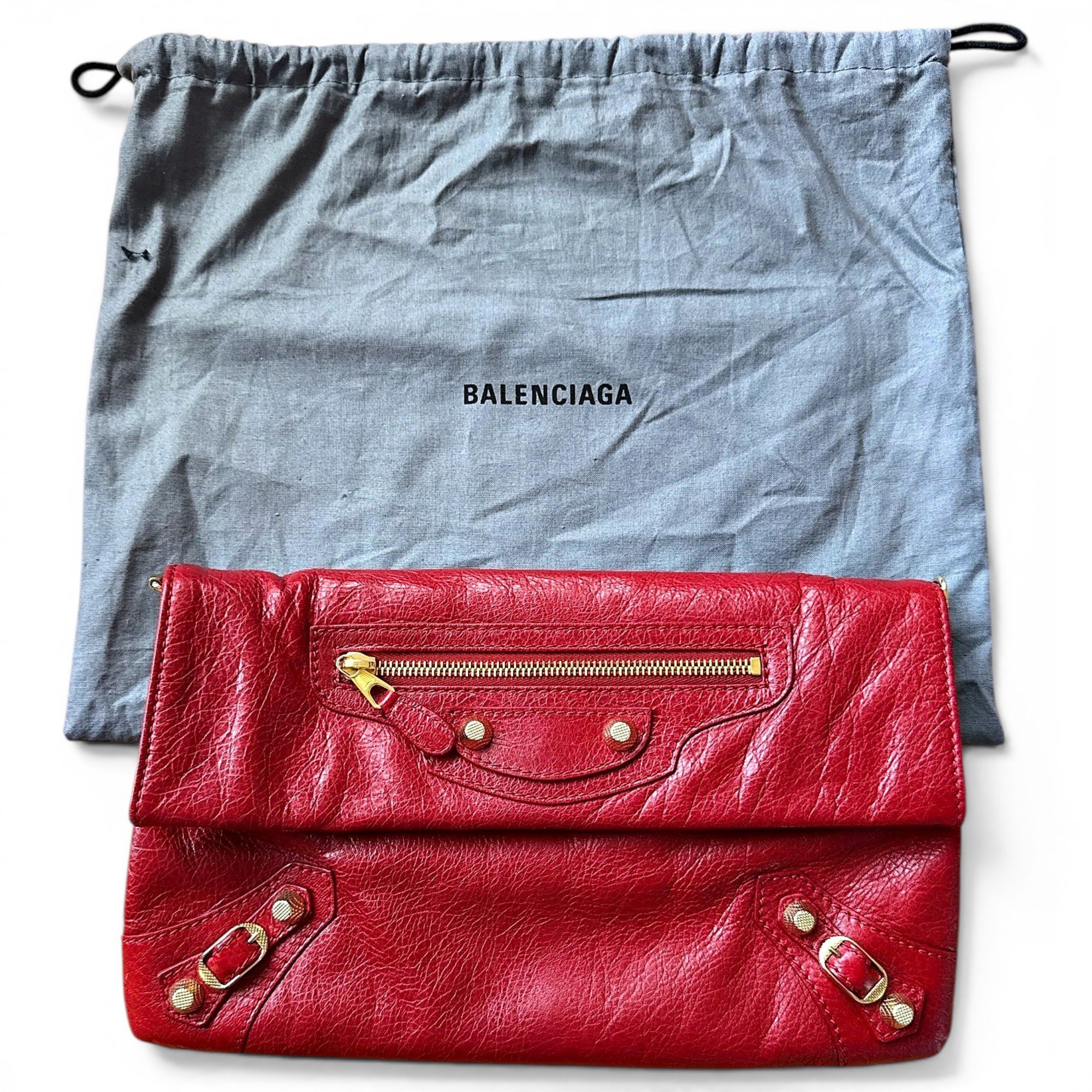 City Clip leather clutch bag